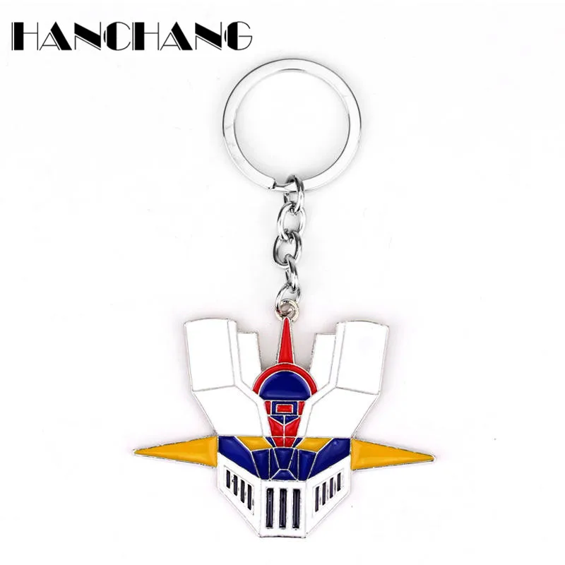 

Japan Comics Anime Jewelry Mazinger Z Keychain Pendants Charms Key ring Key Chains for Men Women