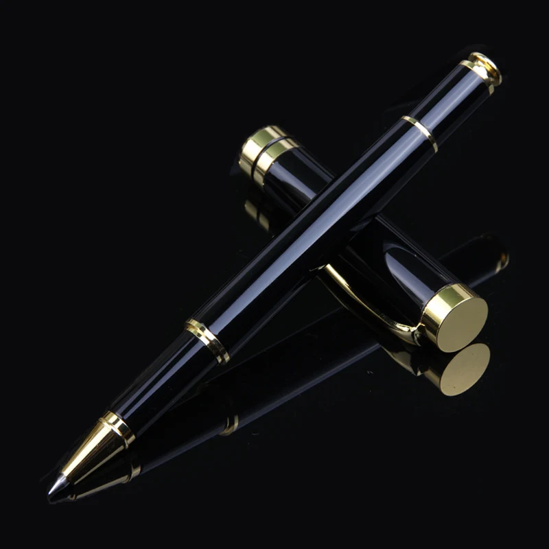 

Luxury full metal roller ball pen 0.5mm black ink ballpoint pens for writing Business Gift signing pen stationery gel pen 2022