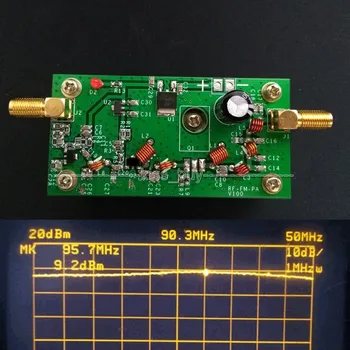 

7W 65MHz to 110MHz CW radio FM transmitter Power Amplifier Frequency input 1mW dc 12v