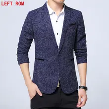 2017 New Spring Autumn thin Casual Men Blazer Cotton Slim England Suit Blaser Masculino Male Jacket Blazer Men Size M-5XL