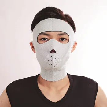 Creative Japan Cogit Face Lift Mask Germanium Face Slimming Sauna Rubber Mask Anti Wrinkle Men Use 3D V-face Masks for Face Lift creative japanese neoprene facial masks facelift mask supports pink germanium face sauna rubber mask women use shape 3d v face