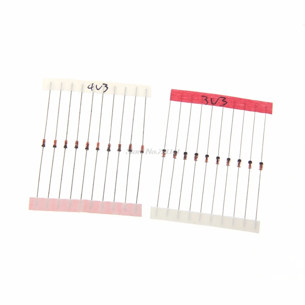 270 Pcs 2.4V-33V 27 Values 1/2W 0.5W Zener Diode Assorted Kit Active Components Diodes Dropship