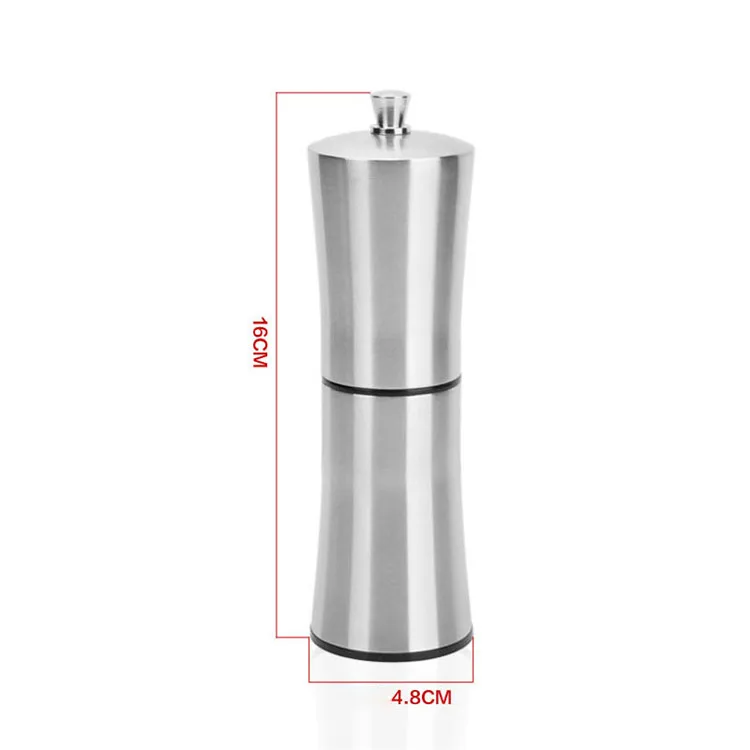 stainless steel Нержавеющая сталь мельница для перца соль дробилка для сахара Кухня инструмент гаджеты пряный соус солод зерна шлифовальный станок Семья Пособия по кулинарии аксессуары - Цвет: stainless steel