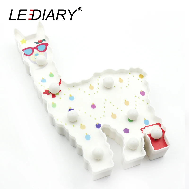 LEDIARY Alpaca 3D LED Animal Night Lights Novelty Table Lamp Home Bedroom Decoration For Kids Baby Bedside Toy Atmosphere Lamp