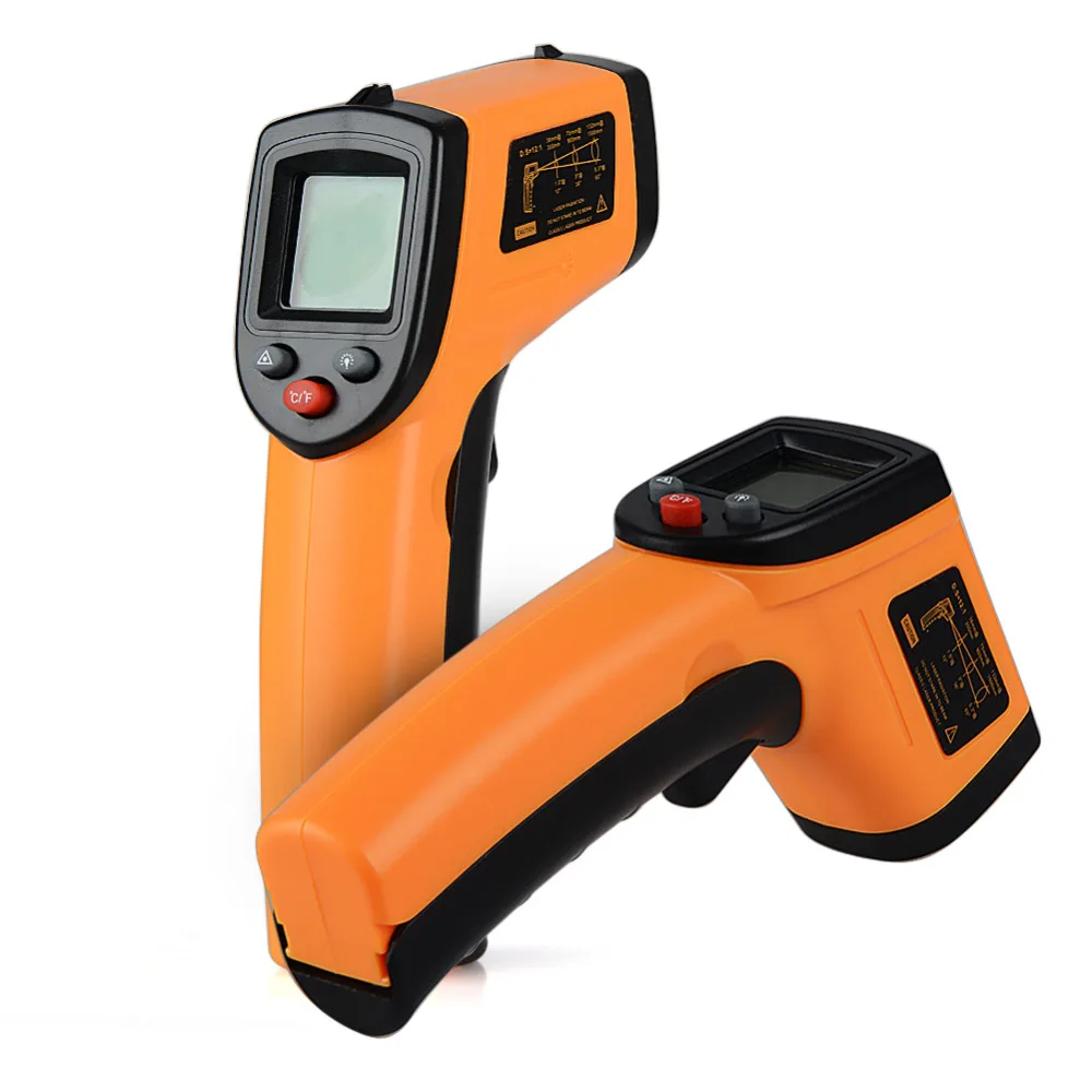 

Non-Contact Laser LCD Display IR Infrared Digital Selection Surface Temperature Thermometer For Industry Home Use -50~380 Degree