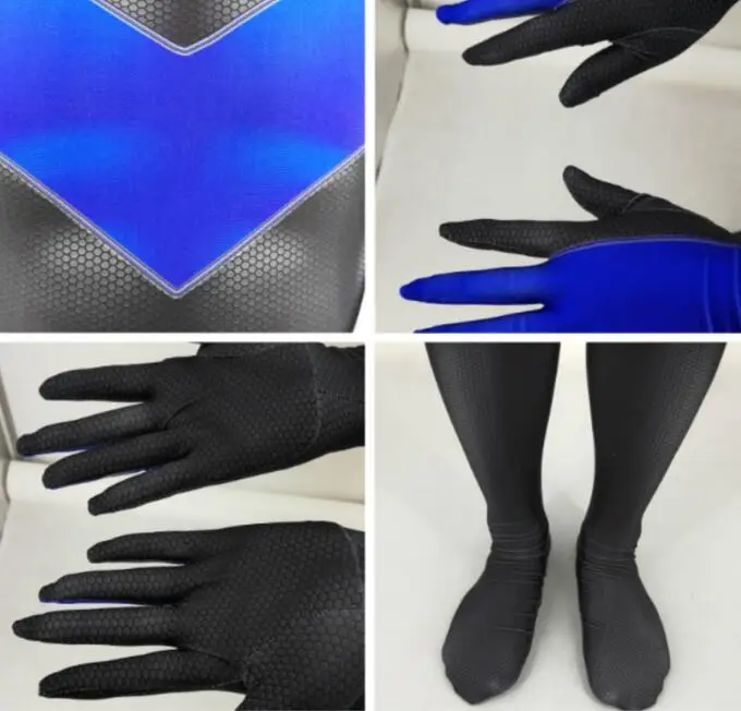 Костюм для косплея на Хэллоуин с 3D Цифровым принтом Zentai аниме Nighthawk Косплей