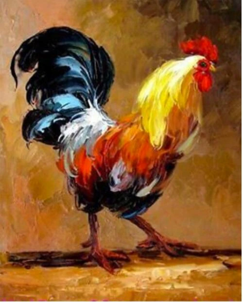 トップオリジナルアート油絵 動物巨根にわとりアート絵画 100 ハンドペイント油絵 受け入れるカスタム絵画18 Custom Painting Art Paintingoil Painting Aliexpress