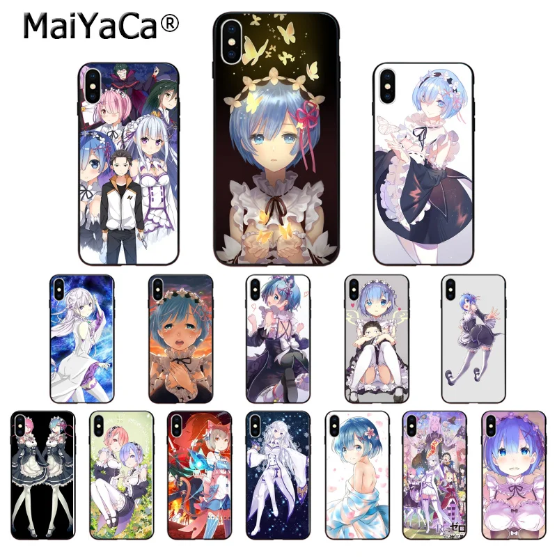 MaiYaCa аниме Re Life in a different world from zero Силиконовый ТПУ мягкий чехол для телефона iPhone 8 7 6
