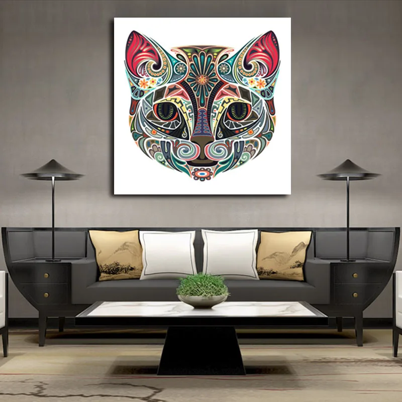 

DIY colorings pictures by numbers with cat picture drawing painting by numbers framed Home