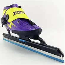 Japy 6-слойное бальное платье из углеродного волокна Скорость льда лезвие кататься на коньках обувь с металлическими вставками фиксации местоположения Ножи гонки скейт удобные Patines кроссовки J006