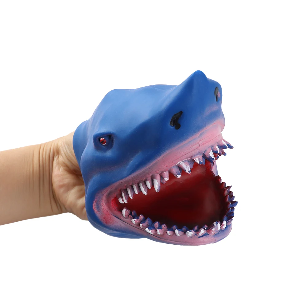 

1Pc New Funny Cartoon Shark Animal Design Hand Puppet Figure Toys Gloves Children Kid Stories Telling Supplies Toy