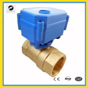 

CWX-15 DN25 2-way DC12v motorized brass ball valve CR05 5 wires with feedback signal mini electric water control valve 1 inch