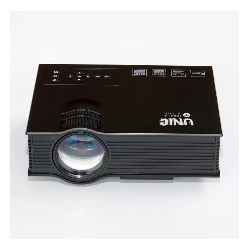 UNIC UC68 Портативный светодиодный проектор 1800 люмен 80 110 ANSI HD 1080 p Full HD видео Wifi Проектор для домашнего кинотеатра