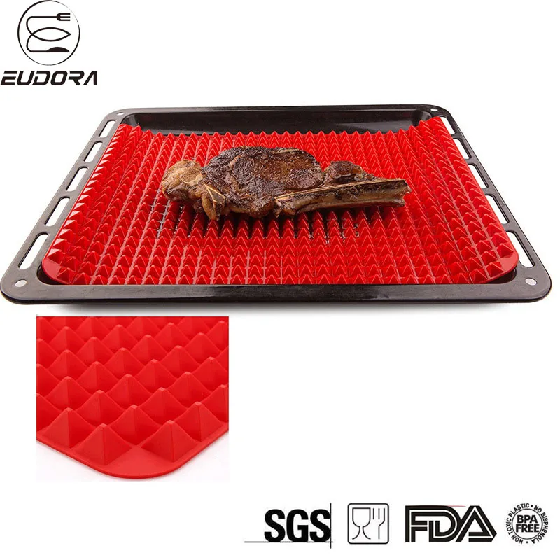 Eudora Thick Pyramid Silicone Mat Microwave Oven High Temperature