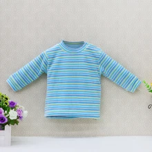 Рубашки для новорожденных 2021, велюровая полосатая блузка с длинным рукавом для мальчиков, одежда для малышей унисекс, одежда для девочек с круглым вырезом, бархатная детская одежда Рубашки для новорожденных 2021, велюровая полосатая блузка с длинным рукавом для мальчиков, одежда для малышей унисекс, одежда для девочек с круглым вырезом, бархатная детская одежда