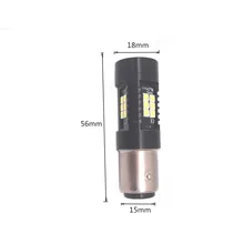 2PCS White Yellow Red 1157 BAY15D Led Car Backup Brake Tail Light Bulb P21 5W 21
