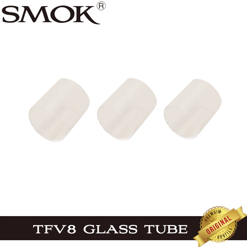 3 шт./лот оригинальный Smok TFV8 Pyrex Стеклянная трубка для замены испарителя костюм