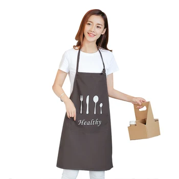 

Nordic style cute apron hanging neck cooking kitchen waist package chef work clothes men and women home aprons