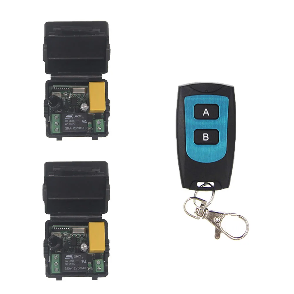 

Smart Home Mini AC 220V 1 CH 1CH 10A RF Wireless Remote Control Switch System 2CH Waterproof Transmitter + Receiver