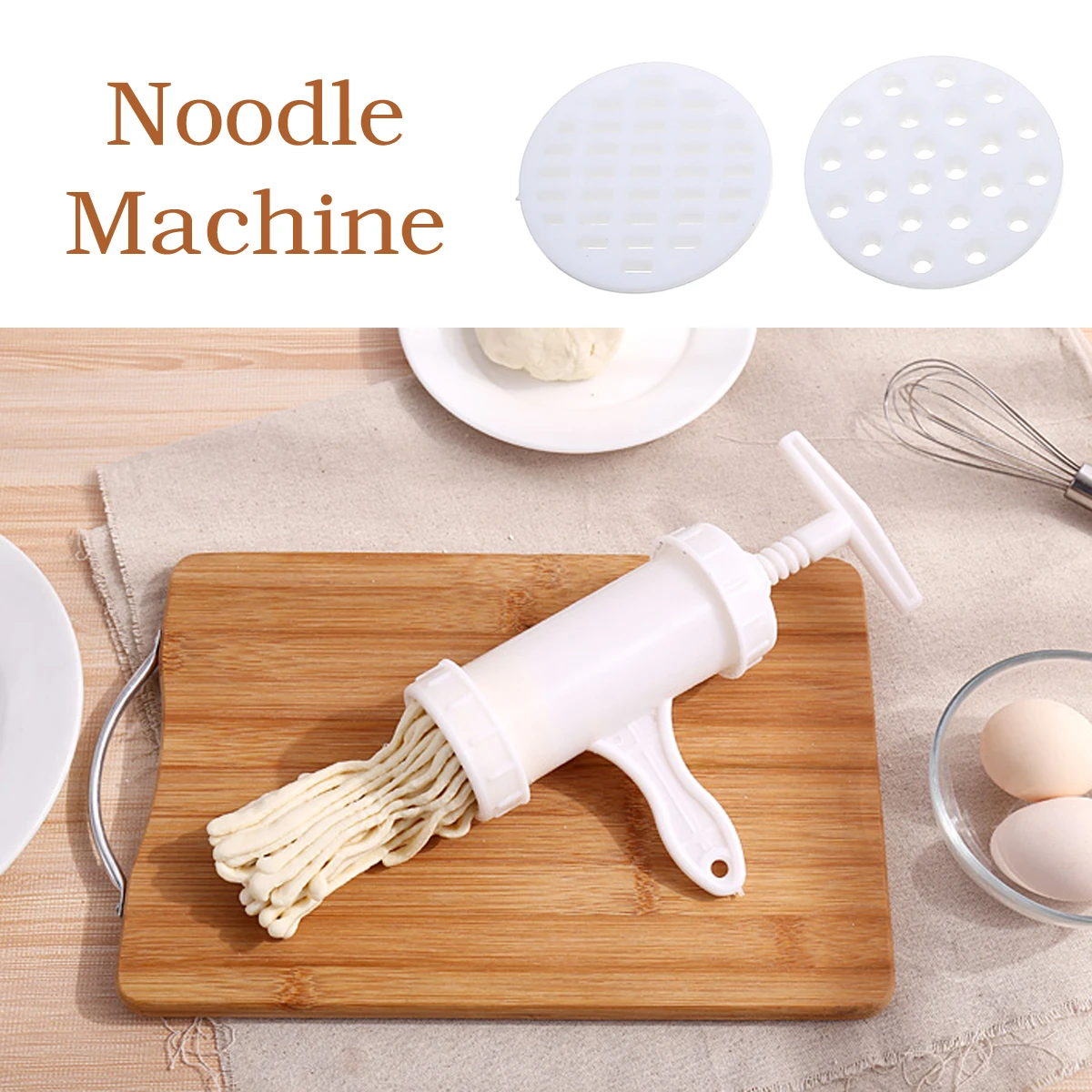 ABS Mini Manual Noodle Machine DIY Homemade Noodles Maker Slicer Cutter
