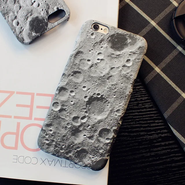 Скраб матовый pc прилив 3D жесткий луна meteorolite пространство земля Печати pattern чехол