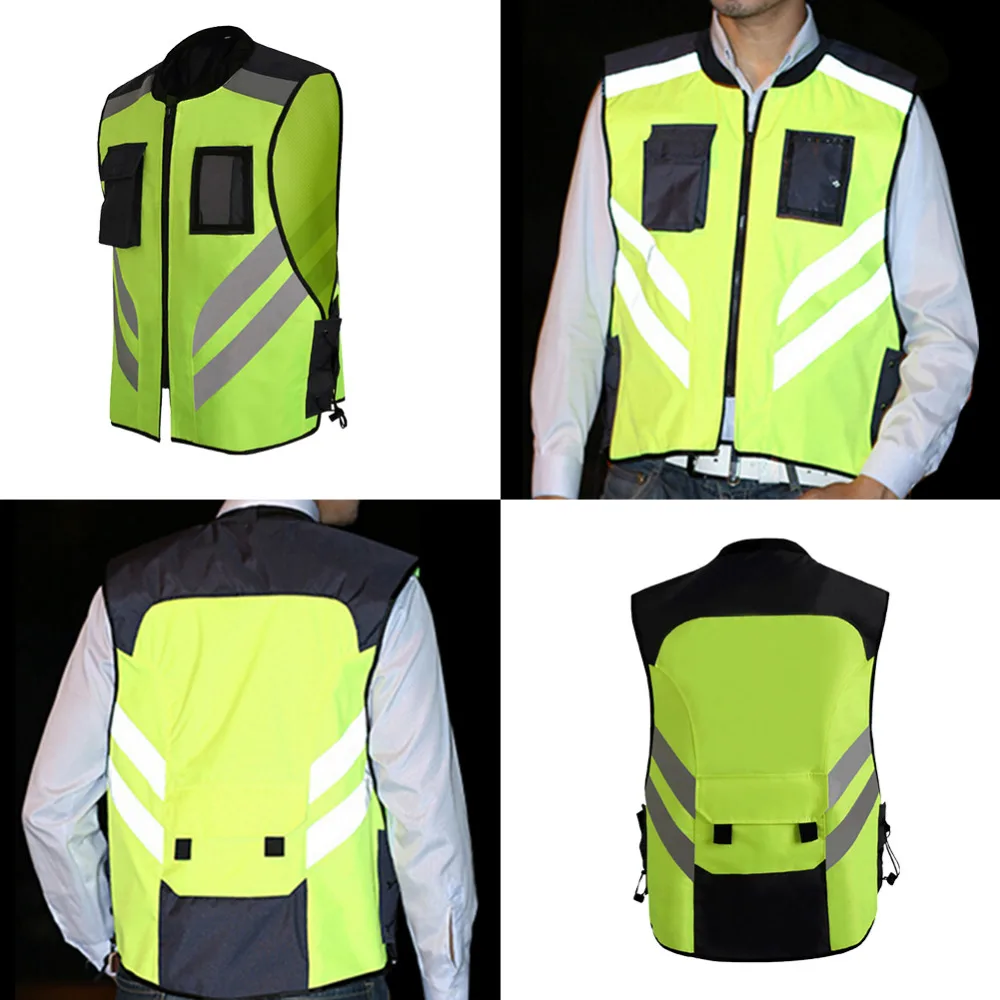Motorcycle Riding Reflective Vest Team Uniform Fluorescent Protective