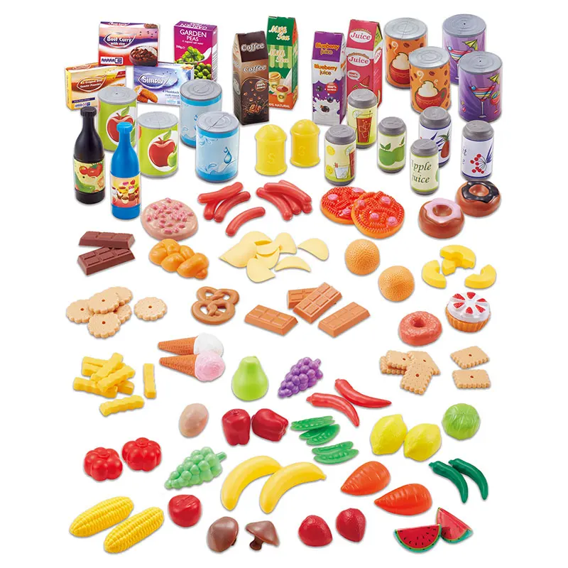 120 шт кухонные забавные фрукты овощи пластиковые игрушки для еды имитация резки ролевые игрушки для резки еды разнообразные наборы для еды для детей - Цвет: TC0021
