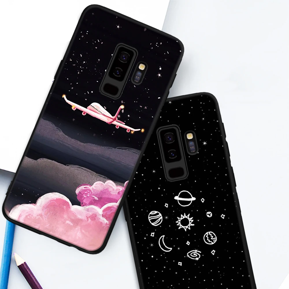 

Star Sky Pattern Phone Case For Samsung Galaxy S8 S9 Plus S6 S7 Edge Note 8 Soft TPU Matte Back Cover Shell Printed Cases Conque
