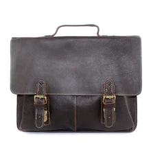 Top Leather Medium Handbags Hard Coffee Cover Style Messenger Men Bag Business Men Vintage Handbag Shoulder Bag for Men XS9112