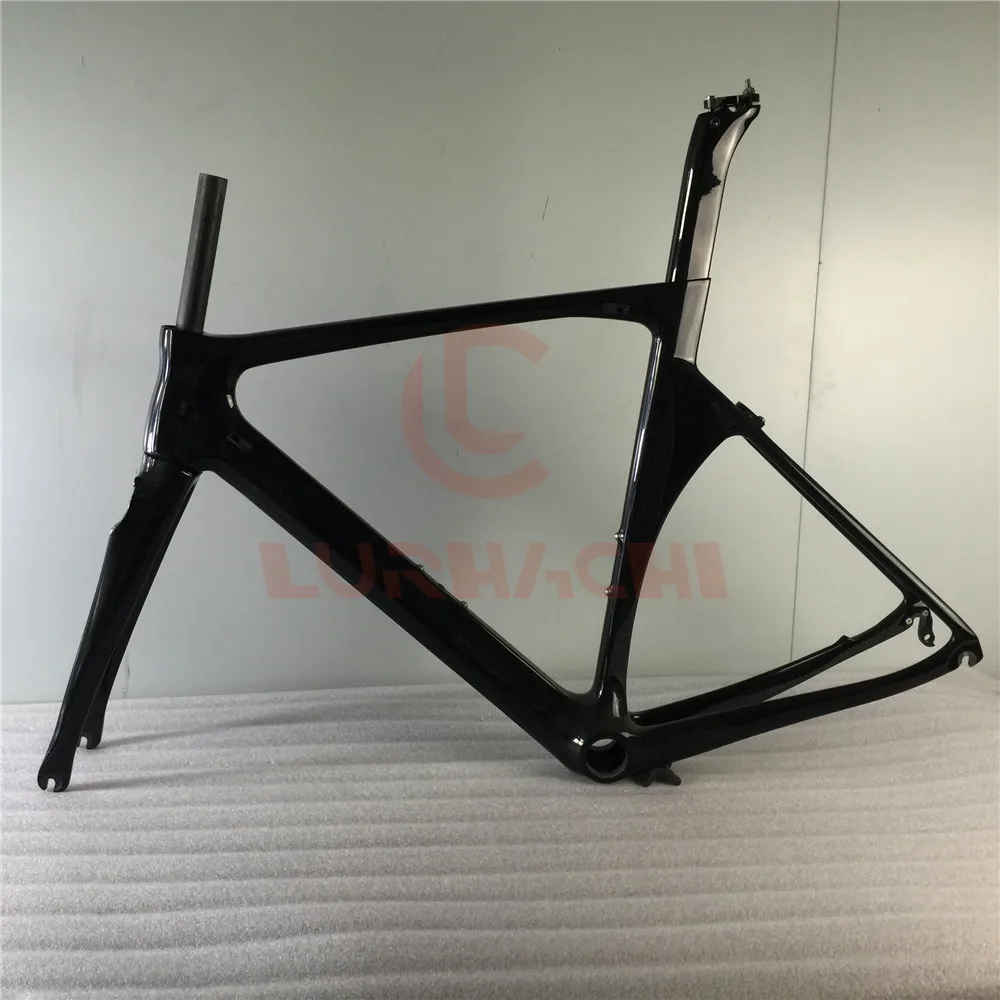 LURHACHI CRF28 T800 Carbon Fiber Road Bicycle Frame+Fork+Seat Post+Clamp+Headset+BB30 or BB68 Adapter Size 48/50/52/54cm