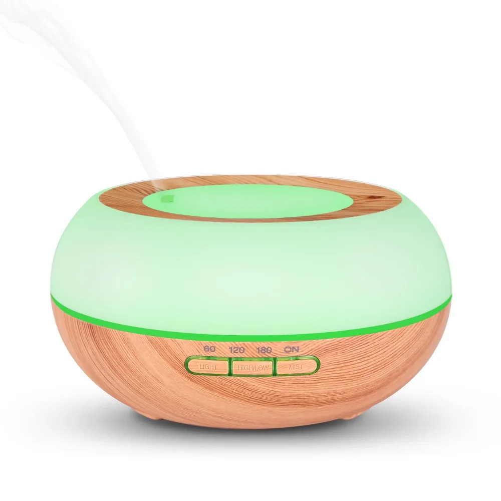 

Essential Oil Diffuser Ultrasonic Aroma Cool Mist Humidifier With 7 Color LED Light BPA Free Waterless Auto Shut off and Timer