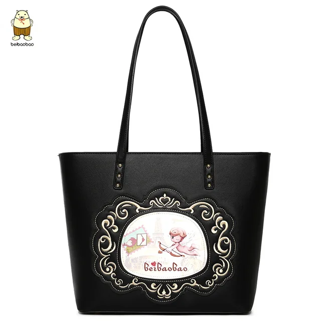 Beibaobao Women Tote Bag Fashion Printed Pu Leather Handbags Beibaobao Women Tote Bag Fashion Printed Pu Leather Handbags 2017 Winter New Casual Shoulder