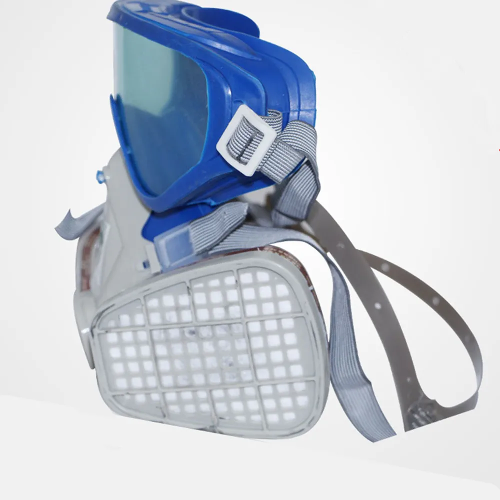 Pro полная противогаз респиратор с очками противогаз Анти-пыль химическая защитная маска Активированный уголь пожарная эвакуация