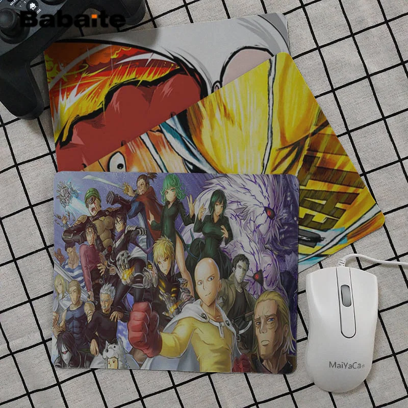 

Babaite Hot Sales Anime One punch man small Mouse pad PC Computer mat Top Selling Wholesale Gaming Pad mouse