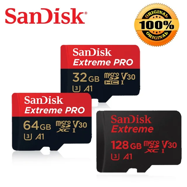 Best Offers SanDisk Extreme Pro microSD 32g 64g 128g microSDHC/microSDXC UHS-I Memory card U3 With SD Adapter for Tablet DJi 100MB/s Best Offers SanDisk Extreme Pro microSD 32g 64g 128g microSDHC/microSDXC UHS-I Memory card U3 With SD Adapter for Tablet DJi 100MB/s