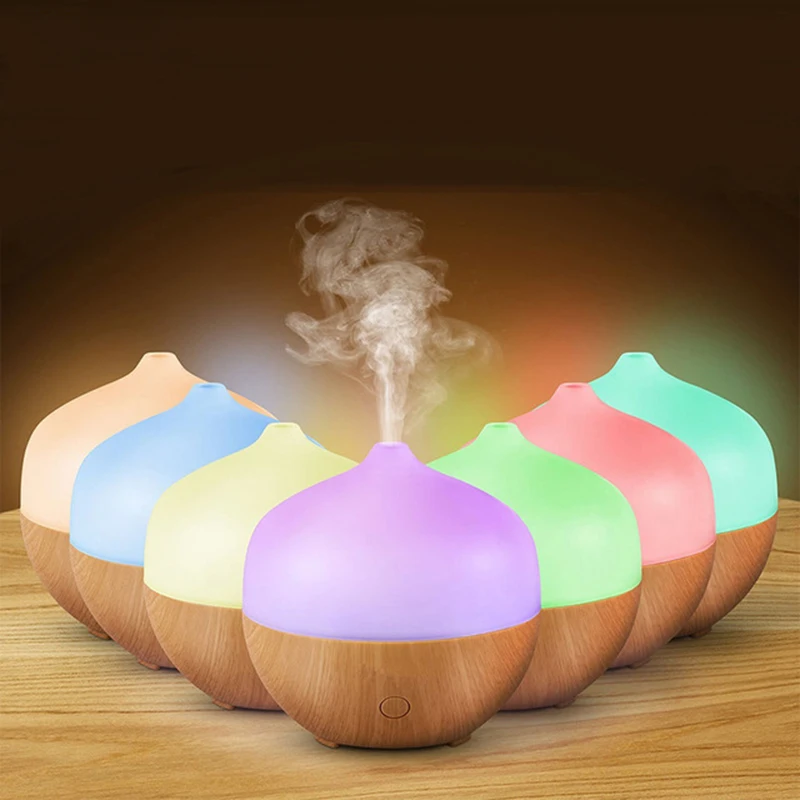 

130ML AC Air Humidifier Mini Portable Aroma Mist Maker Lamp Lights Essential Oil Diffuser Ultrasonic Atomizer For Home Ofiice