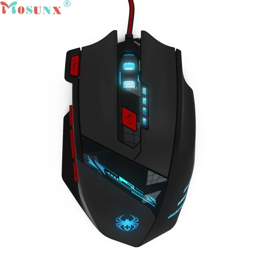 

Brand New 8000 DPI 8 Key Memory Chips Design 6 Optical LED Wired Game Mouse Nov2