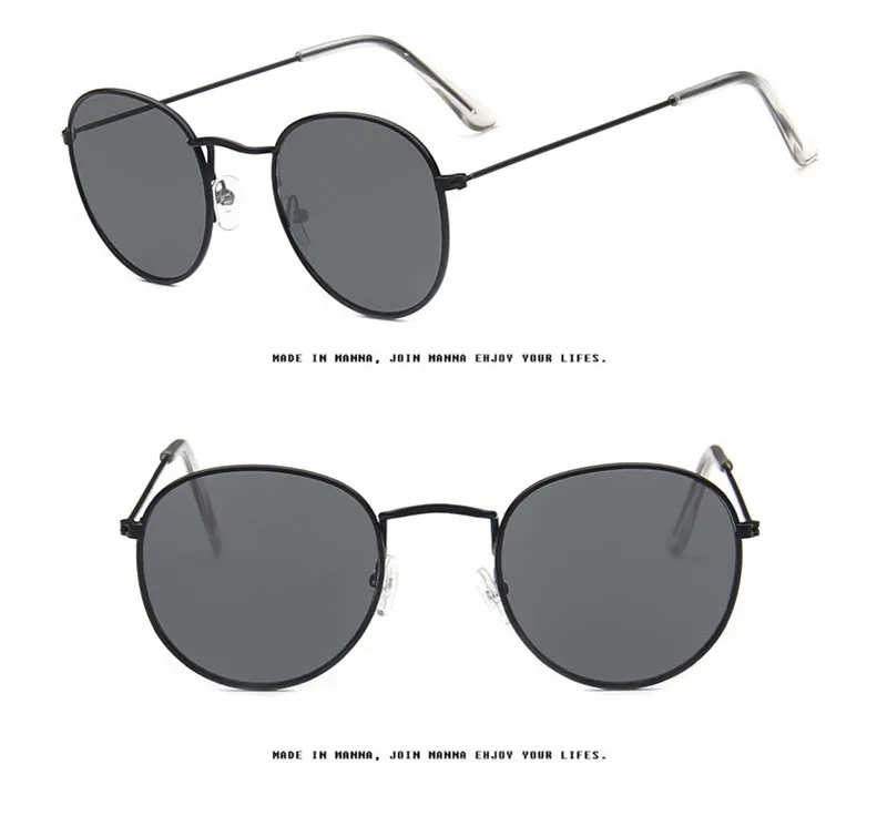 Psacss Ретро Металлические Круглые Солнцезащитные очки для мужчин и женщин, винтажные радужные цветные Роскошные брендовые дизайнерские солнцезащитные очки oculos de sol feminino