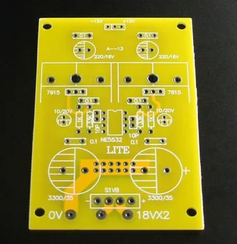 

LITE A-13 PCB Power Amplifier Active Servo Regulated Power Supply Board +-15V/1A output For Audio Amp