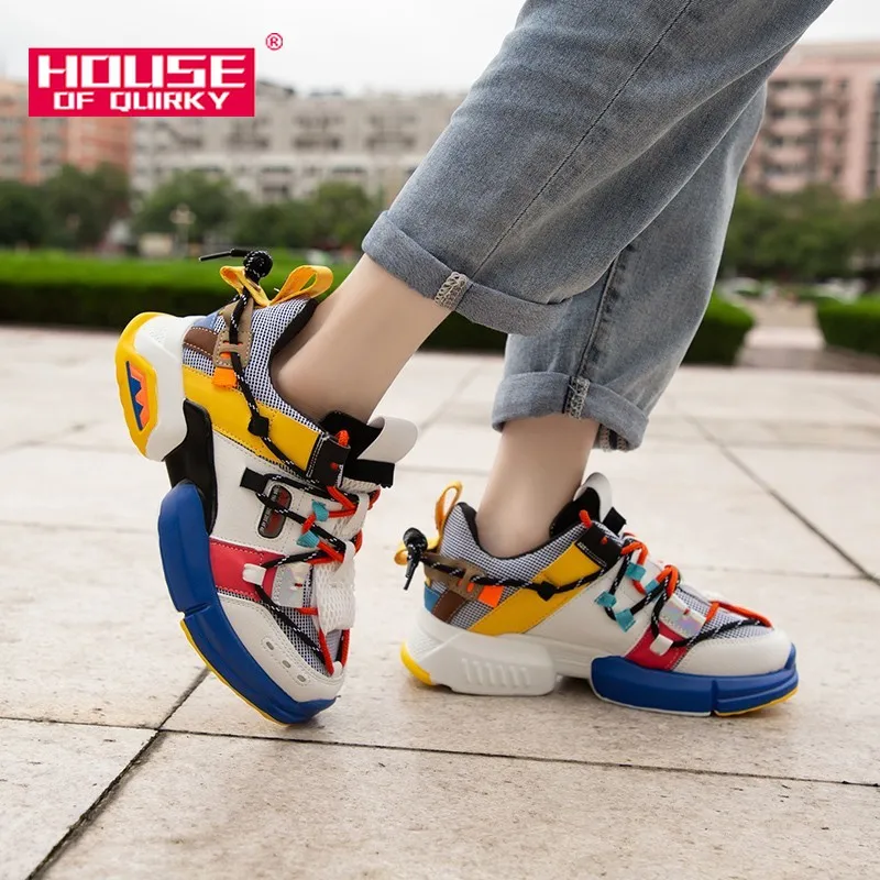 

New Women Vulcanized Shoes 2019 Breathable Mesh Sneakers Shoes Woman Comfortable Round Head Running Shoes Ladies Casual Shoes