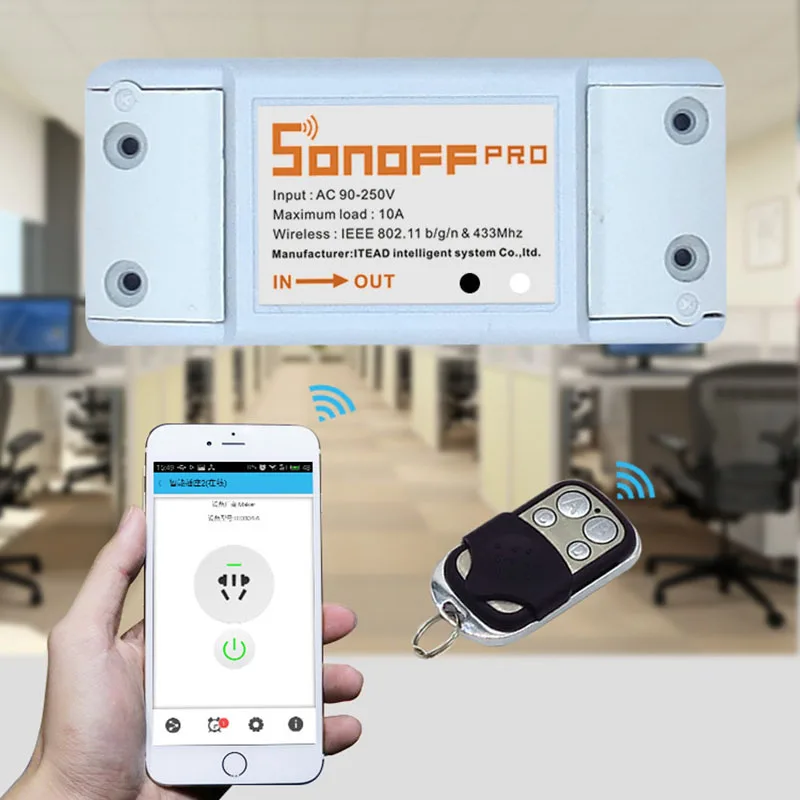 Sonoff 433Mhz RF WiFi беспроводной умный переключатель дома с радиоприемником