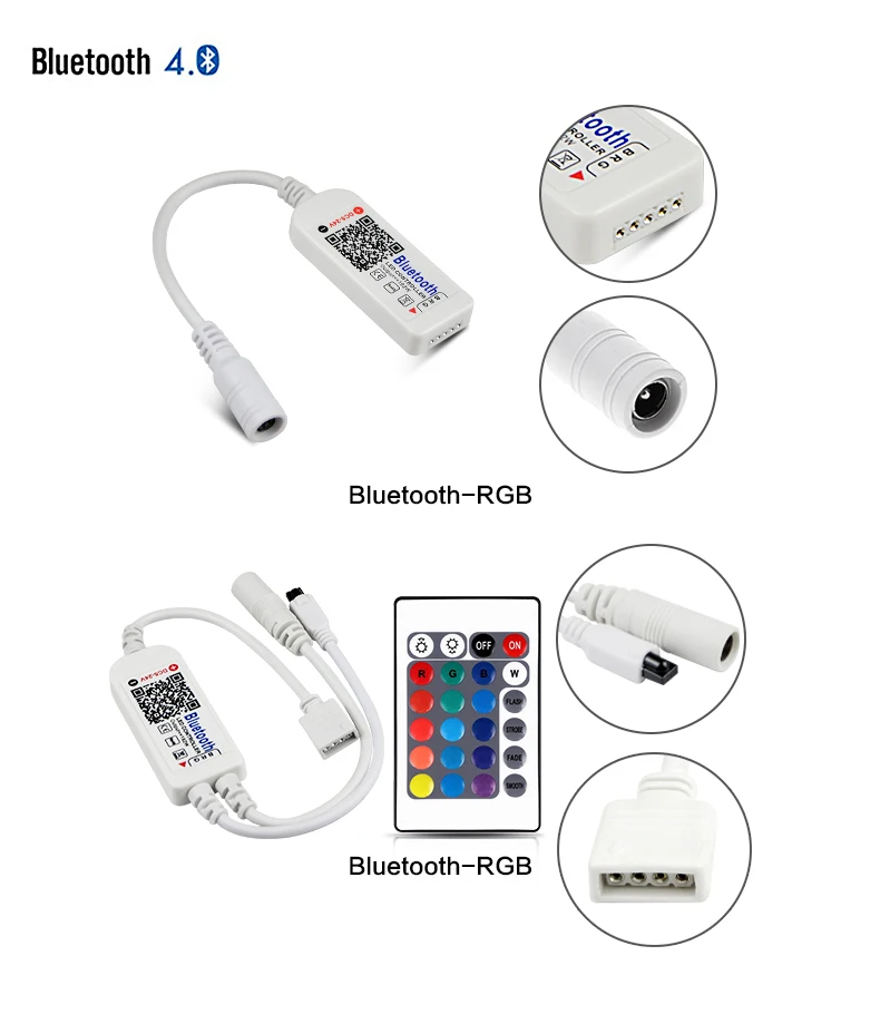 5050 SMD RGBW RGB светодиодный светильник DC5-24 в Bluetooth 4,0 Wifi светодиодный RGB управление Лер Музыка Звук приложение управление с IOS и Android