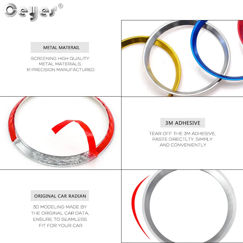 Car steering wheel decoration circle ring sticker for MERCEDES (15)