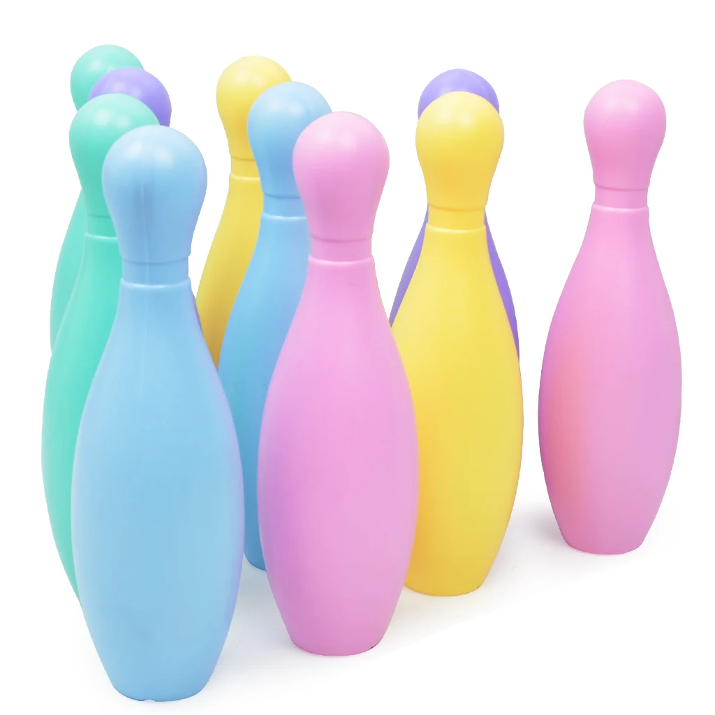 Deluxe Bowling Set (10 Pins & 2 Bowling Balls) with Storage Rack Fun Bowling Games Kit for Kids Adult Party Favors