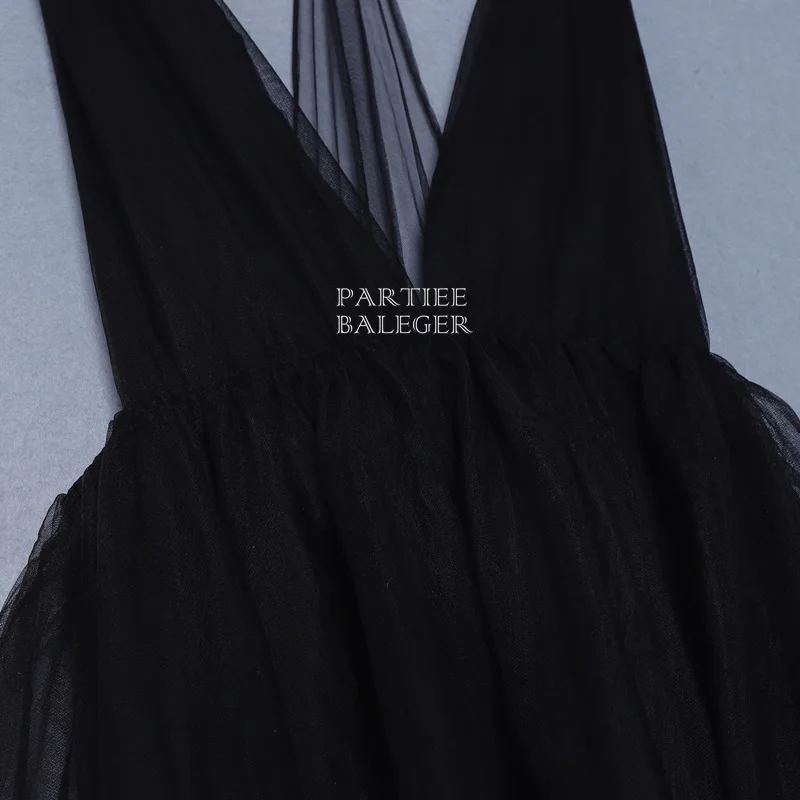 Летнее горячее новое модное черное Сетчатое платье сексуальное длинное платье с глубоким v-образным вырезом на тонких бретельках, вечерние платья знаменитостей