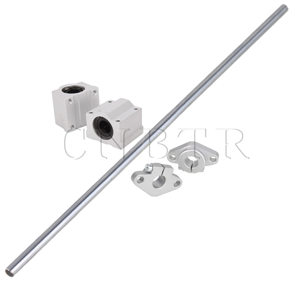 

CNBTR 5pcs 500mm 12mm Perpendicular Optical Axis Shaft Support Slide Bushing