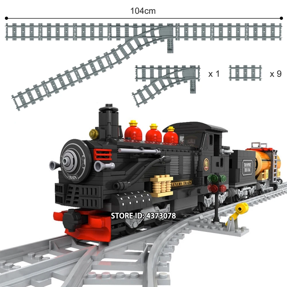 

Fit Legonesss Technic Train City Luxury Classic Train Set With Track Mini Figures Educational Building Blocks Toys For Children