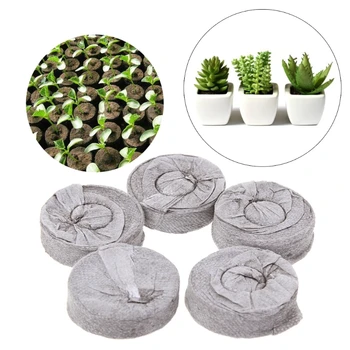 

2019 New 5/10pcs 30/40/45mm Jiffy Peat Pellets Seed Starting Plugs Pallet Seedling Soil Block Garden Supplies
