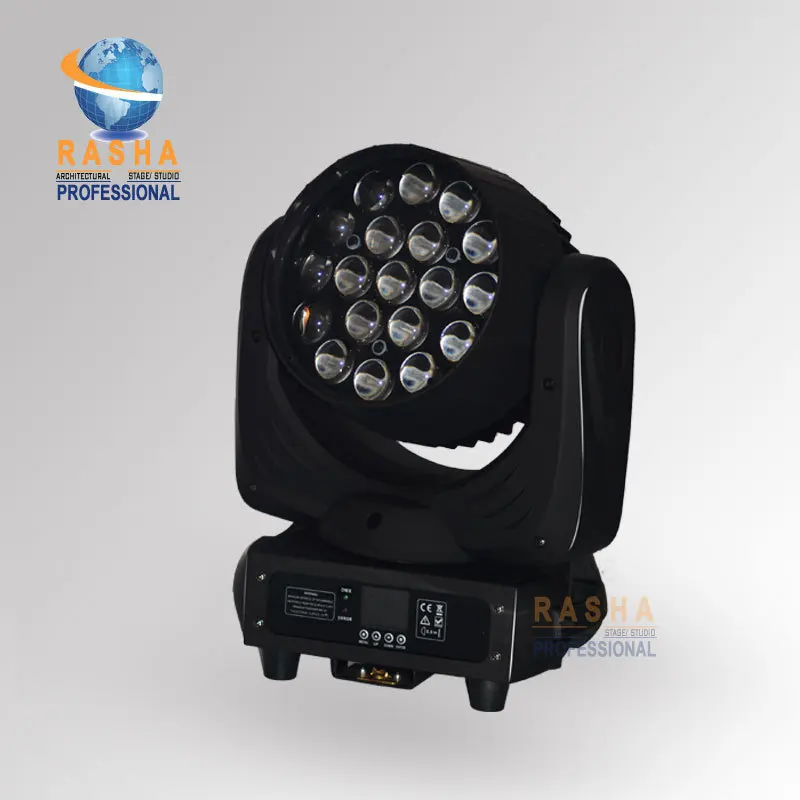 

TONE New Arrival 19pcs*12W 4in1 RGBW LED Moving Head Beam+Wash+Zoom 3in1 With 16 Channels For Theater,TV Studio,Disco Stage