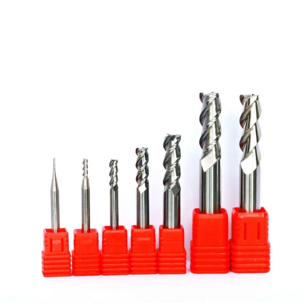 

SHUANGREN HRC50 3 flutes Roughing End Mills Milling Cutters By Aluminum CNC Rough Tools Carbide Router Bits Milling Bits